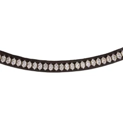 Acavallo Browband Calfskin & Oval Crystals