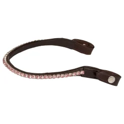 Acavallo Browband Calfskin & Round Crystals