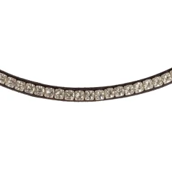 Acavallo Browband Calfskin & Round Crystals