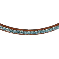 Acavallo Browband Calfskin & Round Crystals