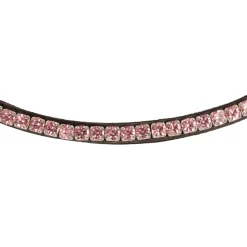 Acavallo Browband Calfskin & Round Crystals