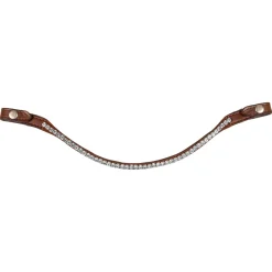 Acavallo Browband Calfskin & Round Crystals
