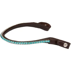 Acavallo Browband Calfskin & Round Crystals