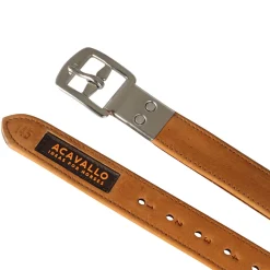 Acavallo Calfskin Stirrup Leathers Encased Buckle
