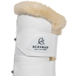 Acavallo Front Brushing Boots Eco-Leather & Faux Sheepskin