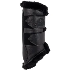 Acavallo Front Brushing Boots Eco-Leather & Faux Sheepskin