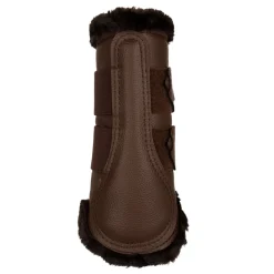 Acavallo Front Brushing Boots Eco-Leather & Faux Sheepskin