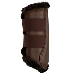 Acavallo Front Brushing Boots Eco-Leather & Faux Sheepskin