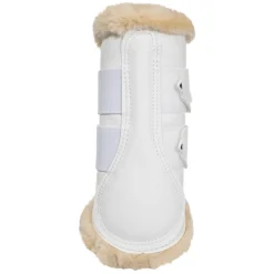 Acavallo Front Brushing Boots Eco-Leather & Faux Sheepskin