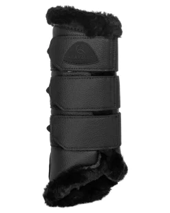 Acavallo Hind Brushing Boots Faux Leather & Faux Sheepskin