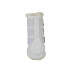 Acavallo Hind Brushing Boots Faux Sheepskin & Triple Hook-And-Loop Closure