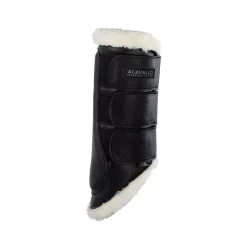 Acavallo Hind Brushing Boots Faux Sheepskin & Triple Hook-And-Loop Closure