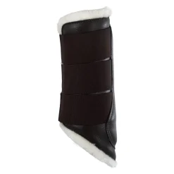 Acavallo Hind Brushing Boots Faux Sheepskin & Triple Hook-And-Loop Closure