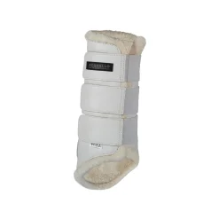 Acavallo Hind Brushing Boots Faux Sheepskin & Triple Hook-And-Loop Closure