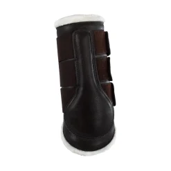 Acavallo Hind Brushing Boots Faux Sheepskin & Triple Hook-And-Loop Closure