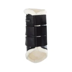 Acavallo Hind Brushing Boots Faux Sheepskin & Triple Hook-And-Loop Closure