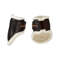 Acavallo Jumping Fetlock Boots Faux Sheepskin & Hook-And-Loop Closure
