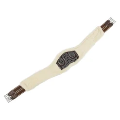 Acavallo Jumping Girth Classic Gel Pvc Detachable Faux Sheepskin