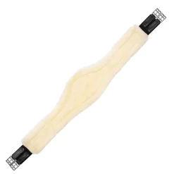 Acavallo Jumping Girth Leather & Removable Faux Sheepskin