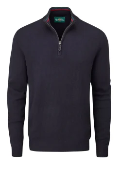 Alan Paine Streetly 1/2 Zip Mock Neck