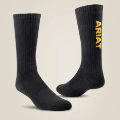 Ariat Adult Premium Cotton Mid Calf Socks 3 Pair