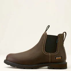 Ariat Men's Groundbreaker Chelsea Waterproof Soft Toe Work Boot