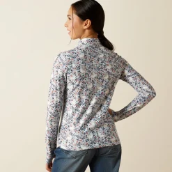Ariat Youth Lowell 3.0 1/4 Zip Long Sleeve Baselayer - Posey Pony Print