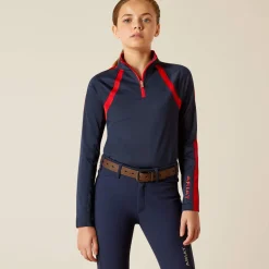Ariat Youth Sunstopper 3.0 1/4 Zip Baselayer