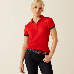 Ariat Women's Bandera Team 1/4 Zip Polo