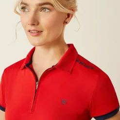 Ariat Women's Bandera Team 1/4 Zip Polo