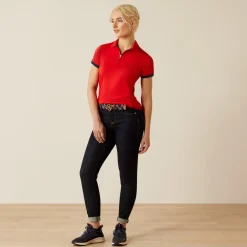 Ariat Women's Bandera Team 1/4 Zip Polo