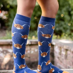 Bartleby Ladies Funky Welly Socks