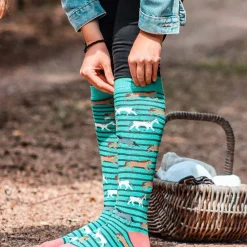 Bartleby Ladies Funky Welly Socks