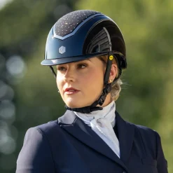 Charles Owen Kylo Crystal Gloss with MIPS Riding Hat