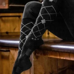 E.L.T Argyle Riding Socks