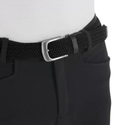 Equestro Elasticized Belt Crossed Pattern