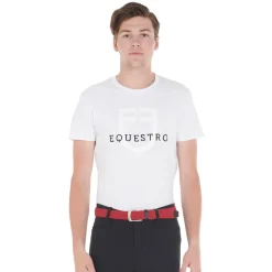 Equestro Elasticized Belt Crossed Pattern