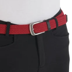 Equestro Elasticized Belt Crossed Pattern