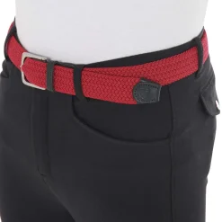 Equestro Elasticized Belt Crossed Pattern