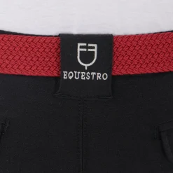 Equestro Elasticized Belt Crossed Pattern