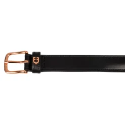 Equestro English Belt With Rose Gold Snaffle Bits