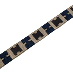 Equestro English Belt With Contrasting Embroidery