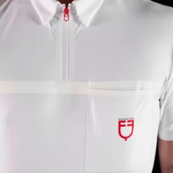 Equestro Equestro Ridertechnology Men's Competition Polo Shirt Short Sleeves And Zip