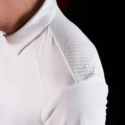 Equestro Equestro Ridertechnology Men's Competition Polo Shirt Short Sleeves And Buttons