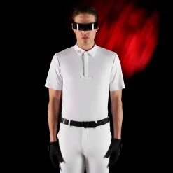 Equestro Equestro Ridertechnology Men's Competition Polo Shirt Short Sleeves And Buttons