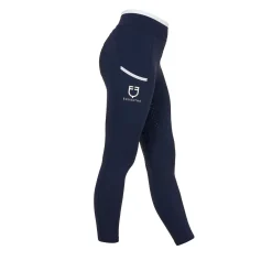Equestro Girls' Leggings With Perforated Decorations
