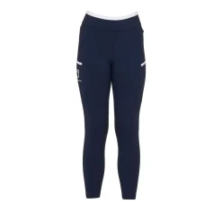 Equestro Girls' Leggings With Perforated Decorations