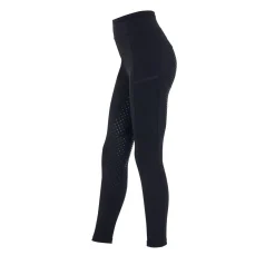 Equestro Girls' Leggings With Perforated Decorations