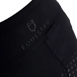 Equestro Girls' Leggings With Perforated Decorations