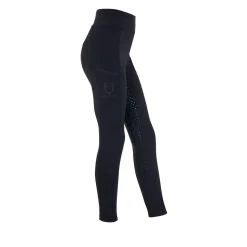 Equestro Girls' Leggings With Perforated Decorations